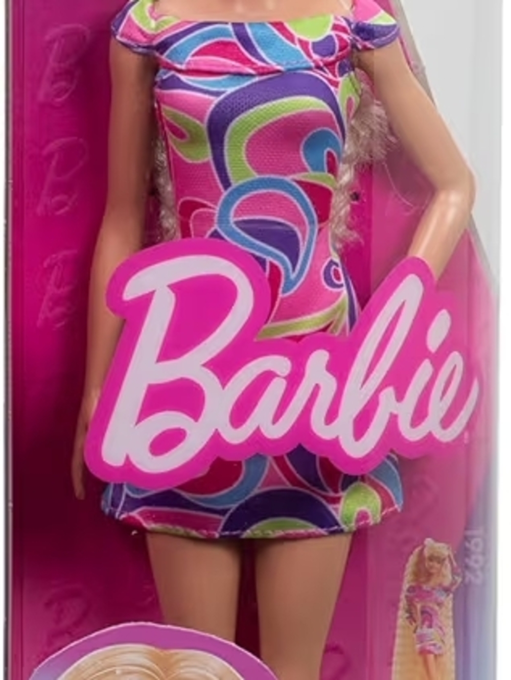 Barbie Fashionistas #223 Doll With Wavy Blonde Hair, Dress & Accessories Total